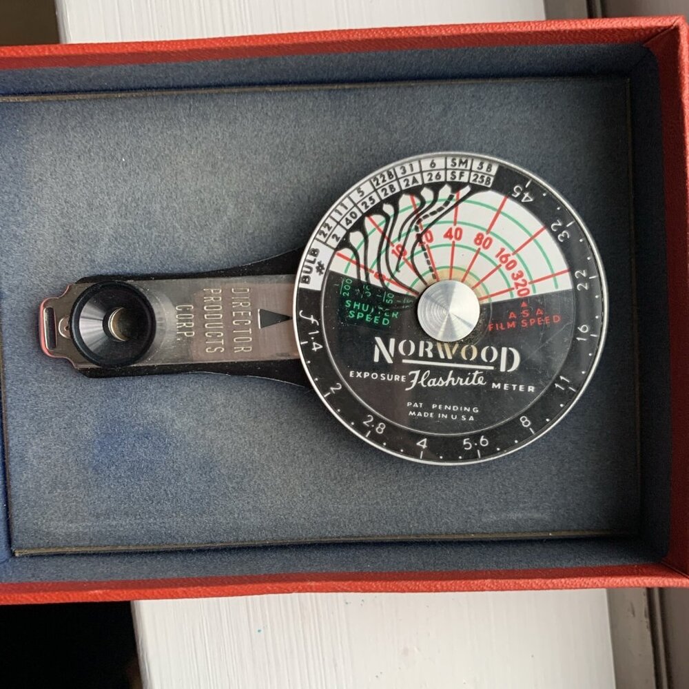 Norwood Flashrite Exposure Meter in Original Case Box